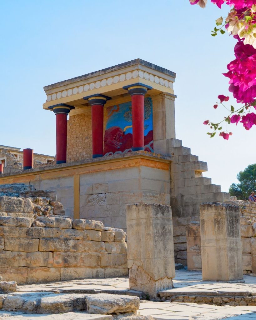 Knossos Palace in Heraklion Crete